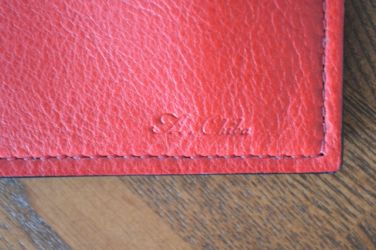 スリムロングウォレット(ブラック×マルボロレッド)6