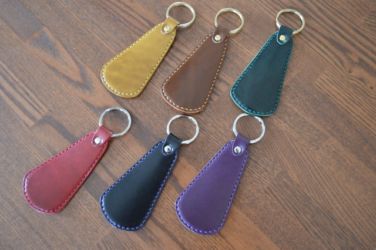 ベルギー革の靴べらキーホルダー5