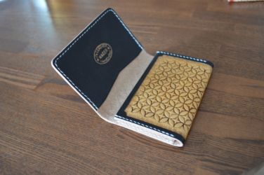 名刺入れスタンピング染めアンティーク5