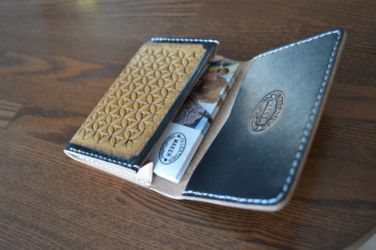 名刺入れスタンピング染めアンティーク7